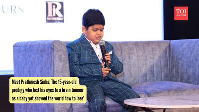 Prathamesh Sinha: Meet Prathmesh Sinha: The 15-year-old prodigy who lost his eyes to a brain tumour as a baby yet showed the world how to 'see'