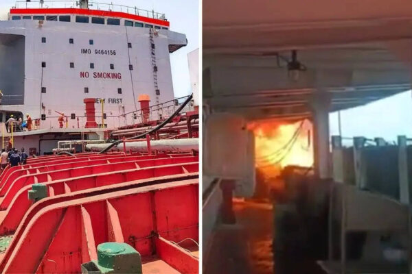 Fire Breaks Out On Tanker Carrying 24 Indians Near Strait Of Hormuz | WATCH