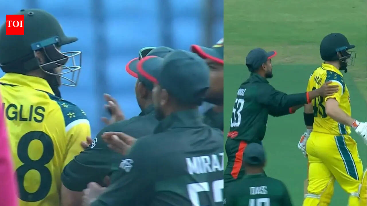Heated moment! Nahid Rana angers Josh Inglis with fiery send-off during BAN vs AUS 1st ODI - Watch | Cricket News