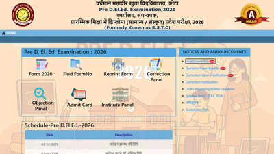Rajasthan BSTC Pre D.El.Ed result 2026: Website down, here's how to check scorecards at predeledraj2026.com