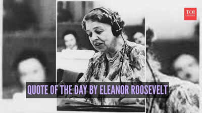 Quote of the day by Eleanor Roosevelt: "No one can make you feel inferior without your..."