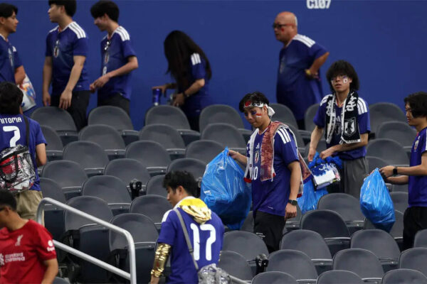 'It's respect for everything': Japanese fans win hearts again with touching FIFA World Cup tradition - Watch | Football News