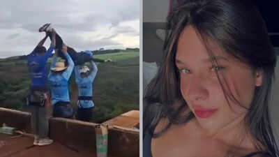 Brazilian bungee jumper who fell 130 feet without a rope was still alive when rescuers reached her, nurse says 'I even talked to her'