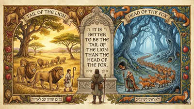 Jewish proverb of the day: “It is better to be the tail of the lion than...”