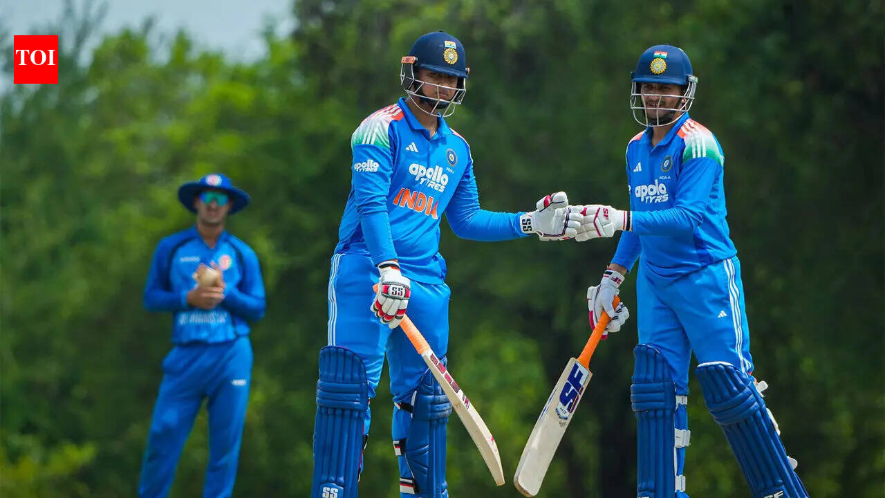 India A thrash Afghanistan A by 101 runs to storm into Tri-Nation A Series final | Cricket News