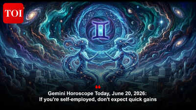 Gemini Horoscope Today, June 20, 2026: If you're self-employed, don't expect quick gains