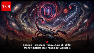 Scorpio Horoscope Today, June 20, 2026: Money matters look mixed but workable