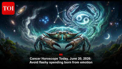 Cancer Horoscope Today, June 20, 2026: Avoid flashy spending born from emotion