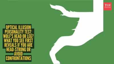 Optical illusion personality test: Wolf's head or leg? What you see first reveals if you are head-strong or avoid confrontations |