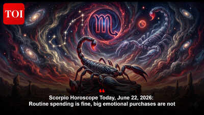 Scorpio Horoscope Today, June 22, 2026: Routine spending is fine, big emotional purchases are not