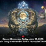 Cancer Horoscope Today, June 23, 2026: The main thing to remember is that money isn't everything