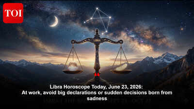 Libra Horoscope Today, June 23, 2026: At work, avoid big declarations or sudden decisions born from sadness