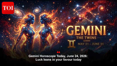 Gemini Horoscope Today, June 24, 2026: Luck leans in your favour today
