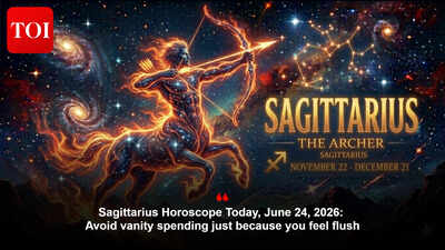 Sagittarius Horoscope Today, June 24, 2026: Avoid vanity spending just because you feel flush