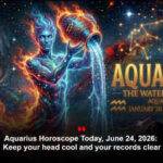 Aquarius Horoscope Today, June 24, 2026: Keep your head cool and your records clear
