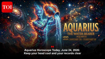 Aquarius Horoscope Today, June 24, 2026: Keep your head cool and your records clear