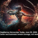 Sagittarius Horoscope Today, June 25, 2026: Career and business remain average, not weak