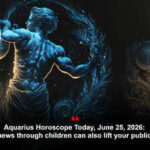Aquarius Horoscope Today, June 25, 2026: Good news through children can also lift your public image