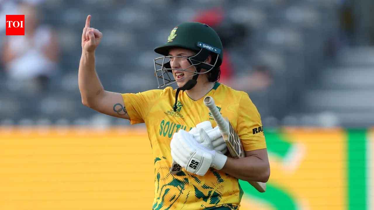 Women's T20 World Cup: Tazmin Brits' record ton helps South Africa crush Netherlands, keep semi-final hopes alive | Cricket News