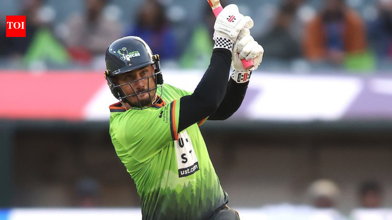 6,6,6,6,0,6! Marcus Stoinis goes berserk in Ian Holland's 17th over for Seattle Orcas - Watch | Cricket News