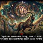 Capricorn Horoscope Today, June 27, 2026: Don't overspend because things seem stable for the moment
