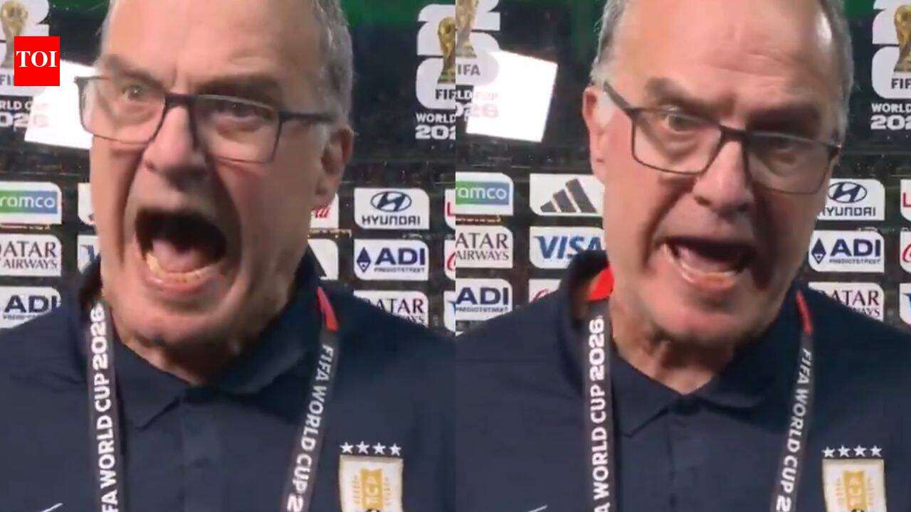Watch: Uruguay coach Marcelo Bielsa loses cool after FIFA World Cup 2026 exit | Football News