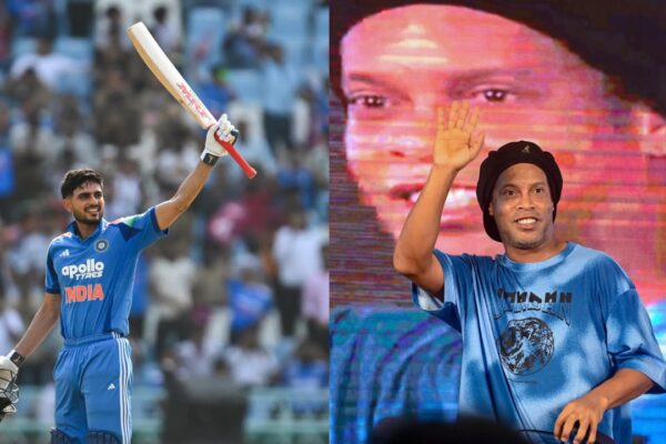 Shubman Gill meets football legend Ronaldinho at FIFA World Cup, photo goes viral | Cricket News