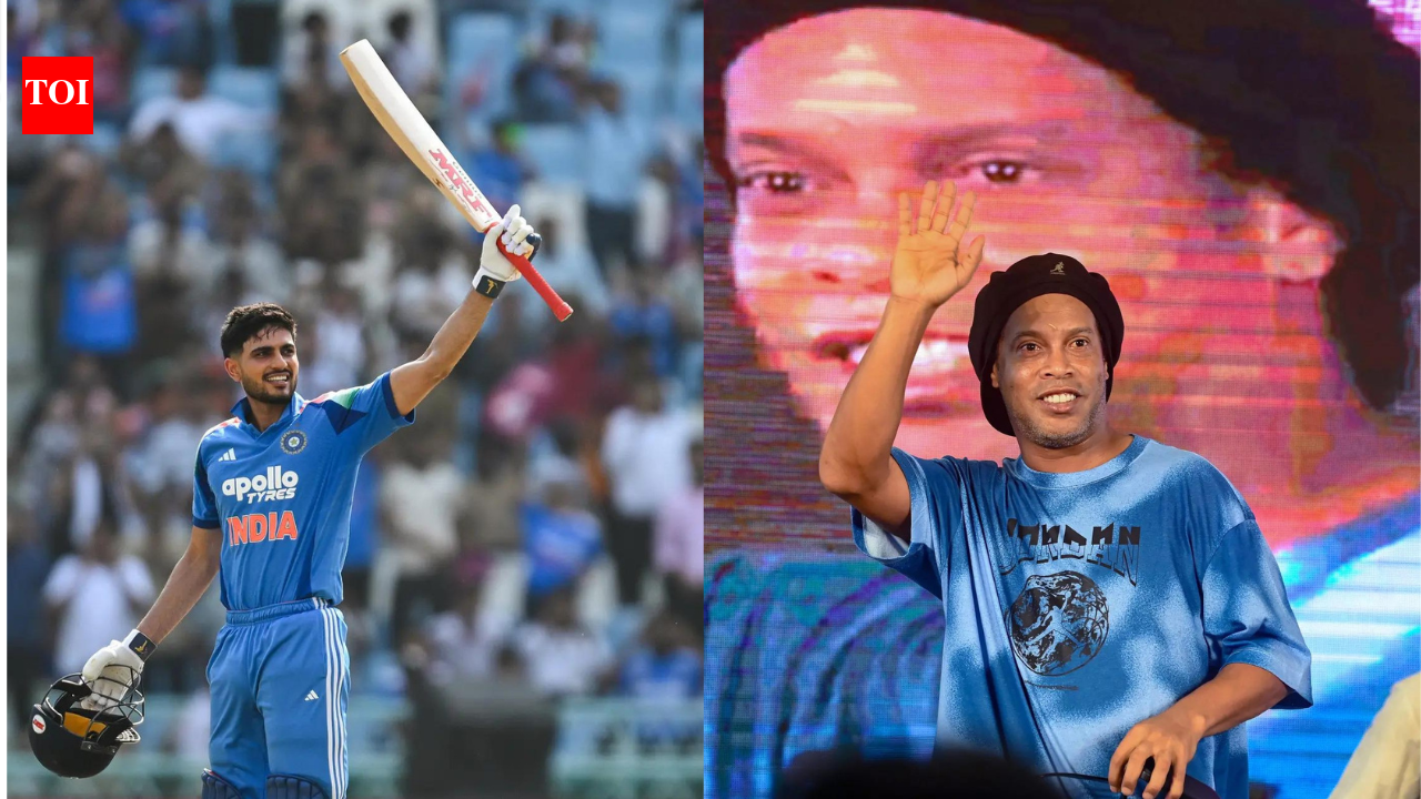 Shubman Gill meets football legend Ronaldinho at FIFA World Cup, photo goes viral | Cricket News
