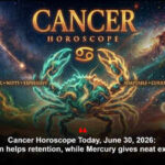Cancer Horoscope Today, June 30, 2026: The Moon helps retention, while Mercury gives neat expression