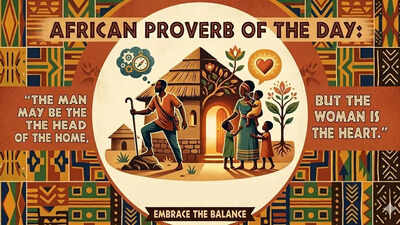African proverb of the day: “The man may be the head of the home, but the woman is…” |