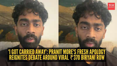 ‘I got carried away’: Pranit More issues fresh apology as ‘₹370 Biryani’ row refuses to die down