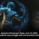 Aquarius Horoscope Today, June 13, 2026: Students may struggle with concentration today