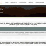 BSF Constable Tradesman 2025 result declared at bsf.gov.in, 1.81 lakh shortlisted for second phase written test: Download PDF here