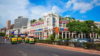 If walls could talk: The white facade of Connaught Place - the British-era shopping district that became one of India's most valuable commercial addresses