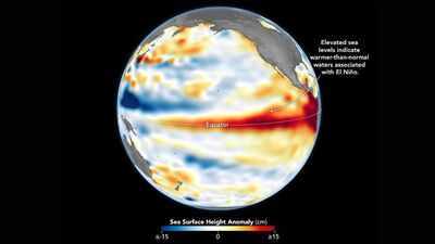 El Niño 2026: NASA satellites capture massive surge of warm water across the Pacific