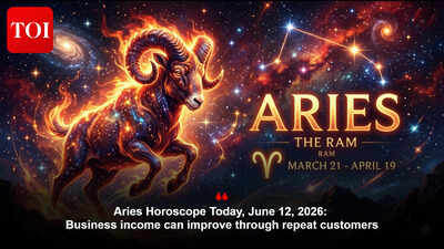 Aries Horoscope Today, June 12, 2026: Business income can improve through repeat customers