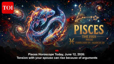 Pisces Horoscope Today, June 12, 2026: Tension with your spouse can rise because of arguments