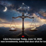 Libra Horoscope Today, June 14, 2026: No new investments, leave that door shut for today