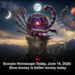 Scorpio Horoscope Today, June 14, 2026: Slow money is better money today