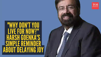 "Why don't you live for now?" Harsh Goenka's simple reminder about delaying joy