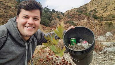 He cleaned California's Eaton Canyon every day for 589 days and removed up to 15,000 pounds of trash: Meet Edgar McGregor
