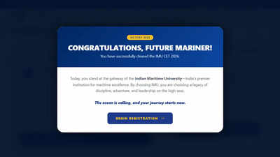 IMU CET 2026 result declared at imu.cbexams.com; rank cards released and counselling registration begins