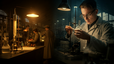 In 1916, German chemists accidentally invented synthetic detergent during World War I shortages