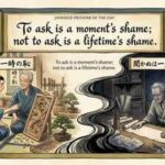 Japanese proverb of the day: "To ask is a moment's shame; not to ask is…" - why swallowing your pride for one awkward question pays off for years