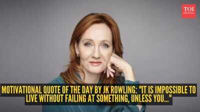 Jk Rowling Quote: Motivational quote of the day by JK Rowling: "It is impossible to live without failing at something, unless you..."