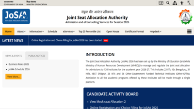 JoSAA seat allotment result 2026: First seat allotment list releasing tomorrow, check complete details here