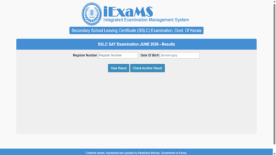 Kerala SSLC SAY result 2026 out at sslcexam.kerala.gov.in: Direct link to download Class 10 supplementary scores here