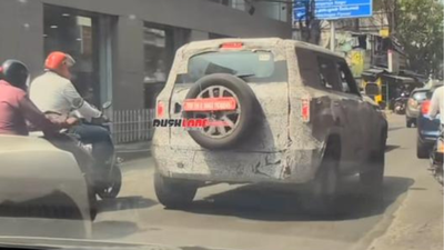Mahindra Vision S spied testing: Compact Scorpio-like styling revealed |
