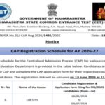 MH CET Law 2026: 5-year LLB CAP registration begins at cetcell.mahacet.org; check steps to apply
