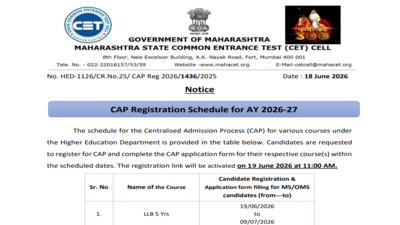 MH CET Law 2026: 5-year LLB CAP registration begins at cetcell.mahacet.org; check steps to apply